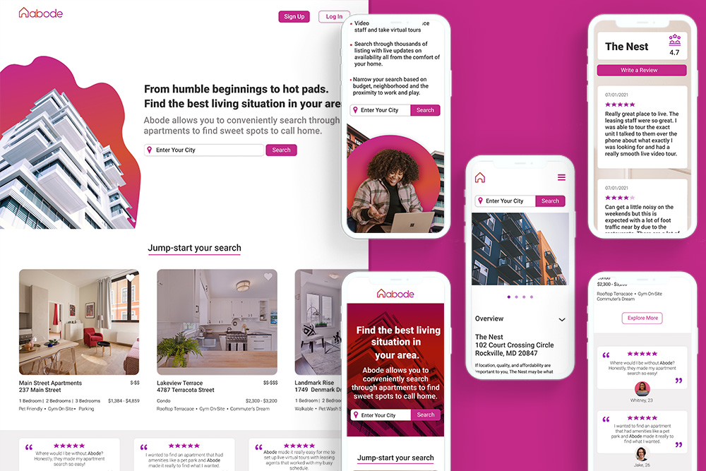 <span> Abode Apartment Finder</span><i></i>